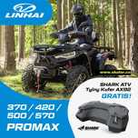 Linhai 570 quad atv 4X4 homologacja T3B kufer pług przyczepka dostawa