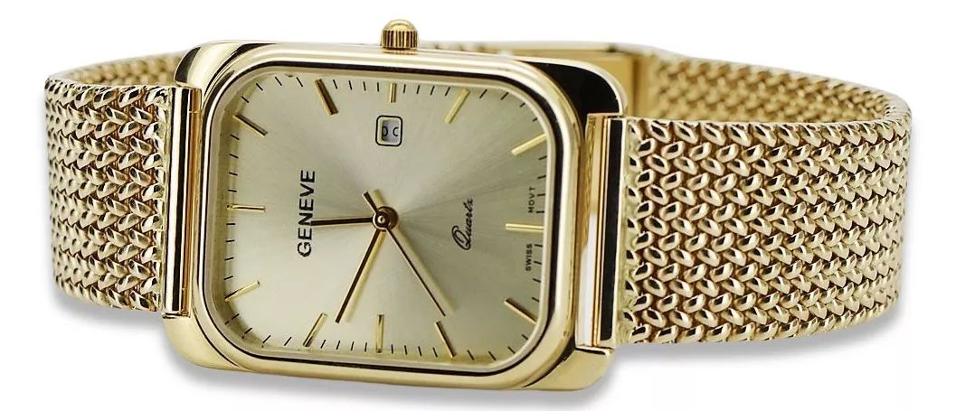 Złoty zegarek męski damski 14k 585 Geneve mw001y&mbw0021y Wrocław
