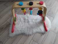 Drewniany Pałąk z zabawkami stojak baby gym IKEA LEKA