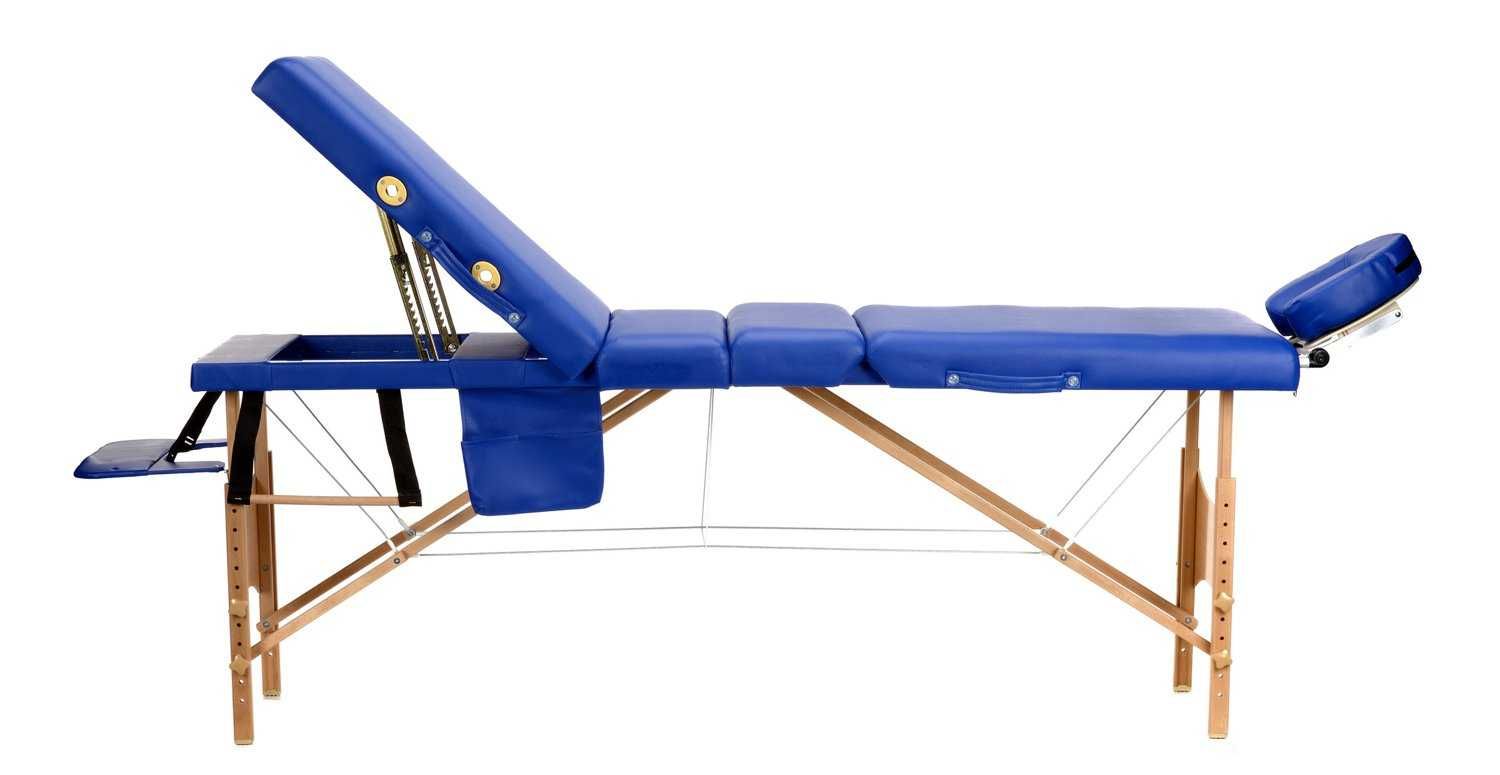 Stół, łóżko do masażu 4-segmentowe drewniane