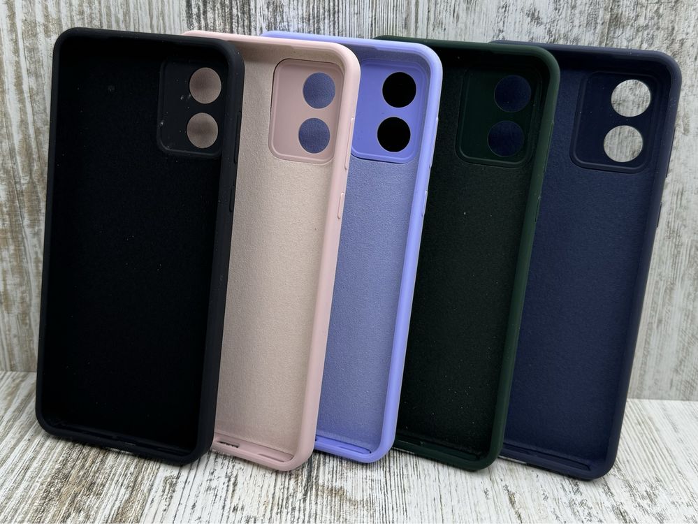 Не пачкаются‼️ Чехол Silicone Case на Motorola E13. Микрофибра