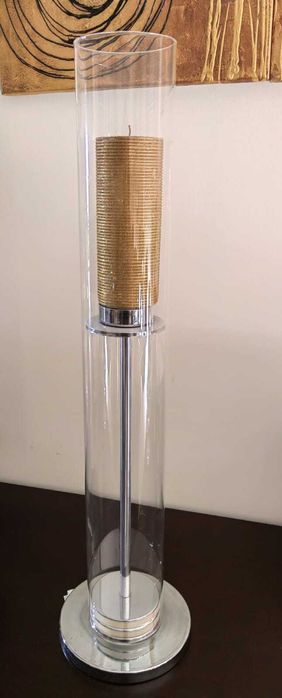 Porta velas em vidro