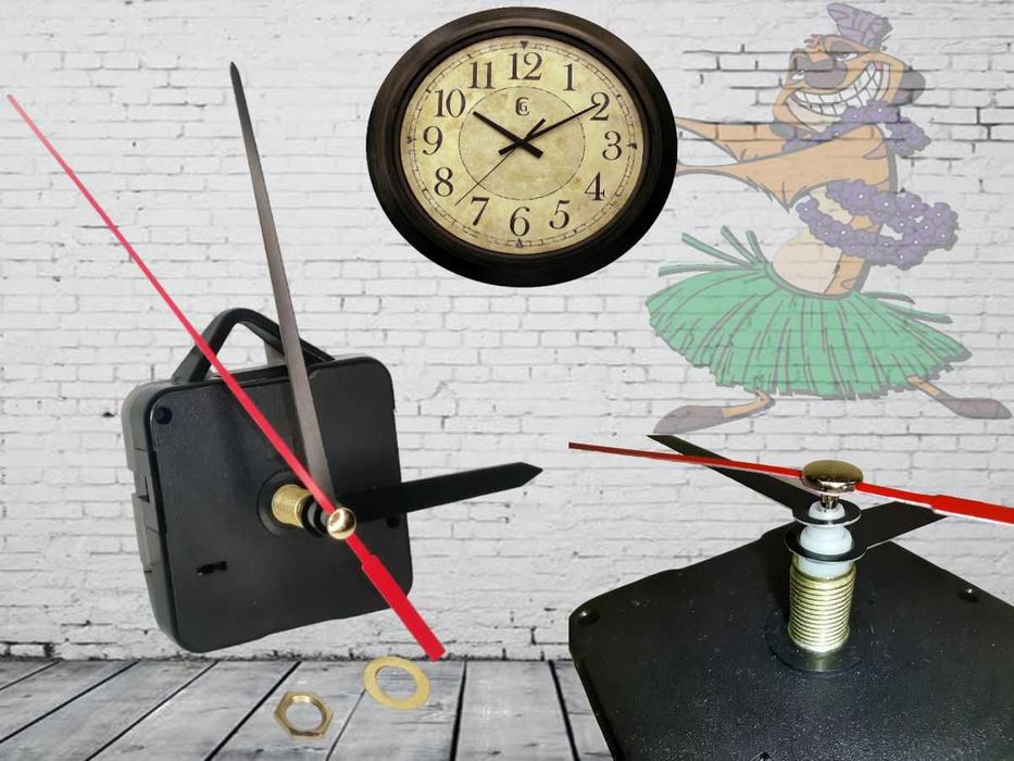 Экономный Тикающий Часовой механизм с петлей шток 15мм резьбой 8мм+Стр