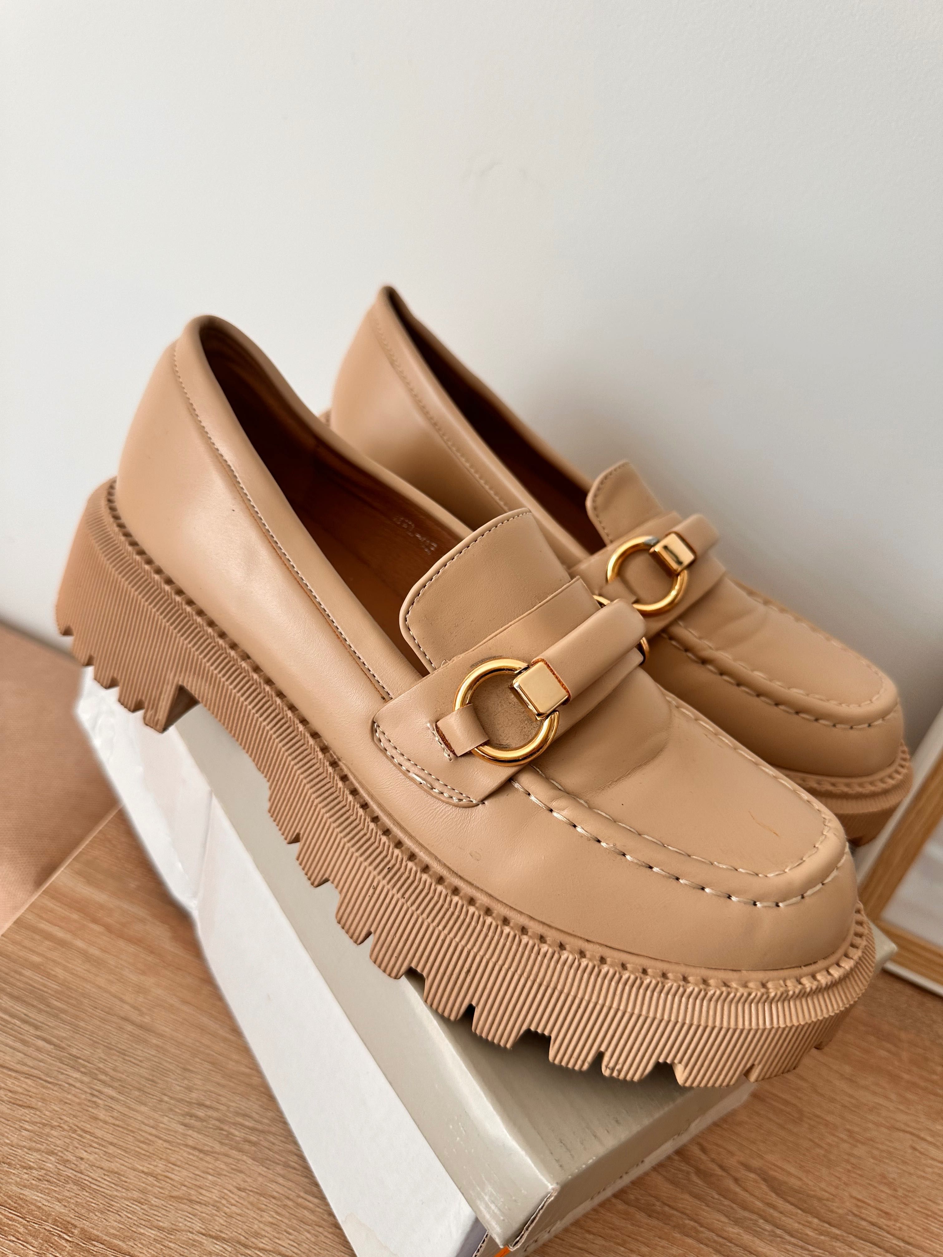 buty, mokasyny, z szorstką podeszwą