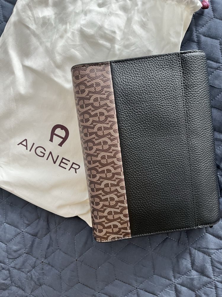 Брендова шкіряна сумка Aigner Нова