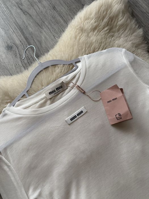 Long sleeved top bialy Miu Miu