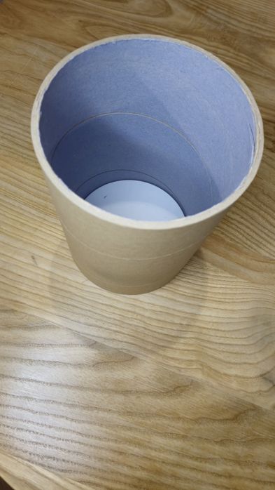 Tuba tekturowa pocztowa gruba fi150 220 mm zatyczki zaślepki fi 15 cm