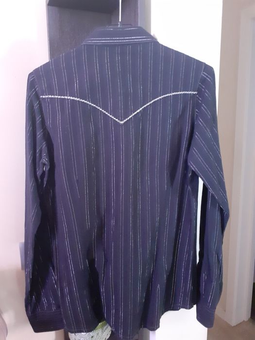 Camisa Wrangler preta-briliante