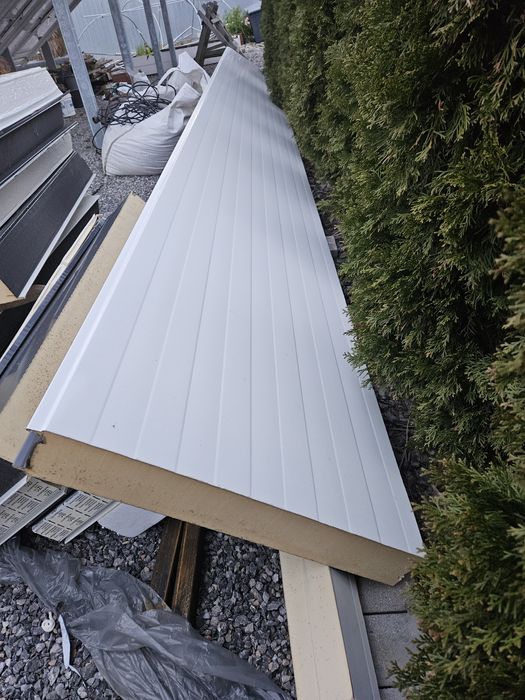 Płyta warstowa 100 grafit dach sciana duze rozmiary