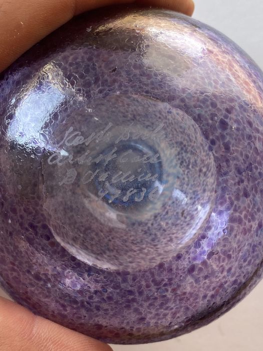 Recznie wykonany wazon Kosta Boda-Antikva#47836 projekt Bertil Vallien