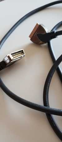 Przewód EUROzłącze 3m kabel euro 9mm złoto