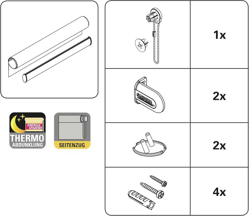 Gardinia Rollo Thermo 142 x 180cm do docięcia do wymaganego wymiaru