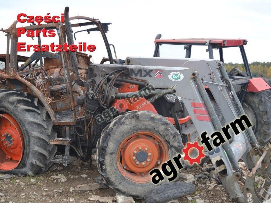 Kubota M9540 części, skrzynia biegów, silnik