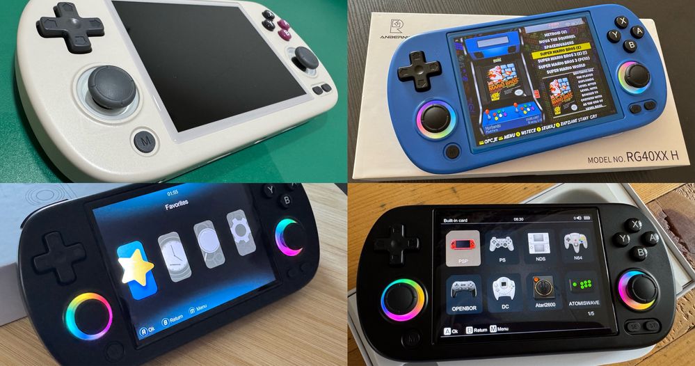 Konsola Anbernic rg40xx H 64Gb+Knulli 32+256Gb Mario,Tank1990,Galaxian