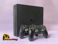 Playstation 4 Slim 1 TB, Два джойстики, Гарантія