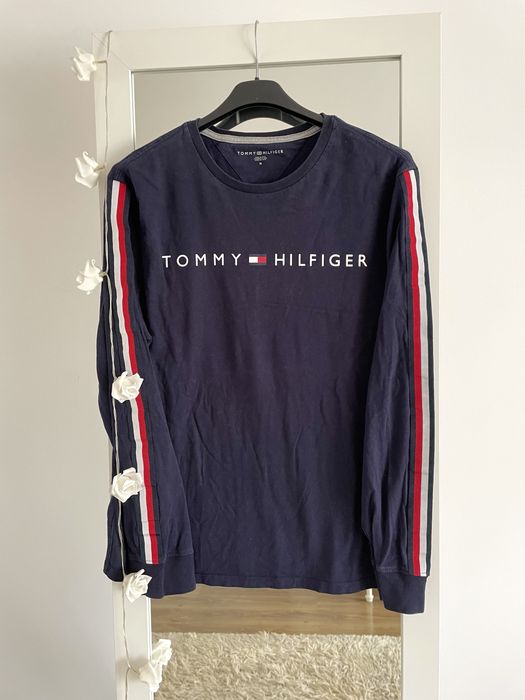 Tommy hilfiger bluzka na długi rękaw long sleeve 100% bawełna M
