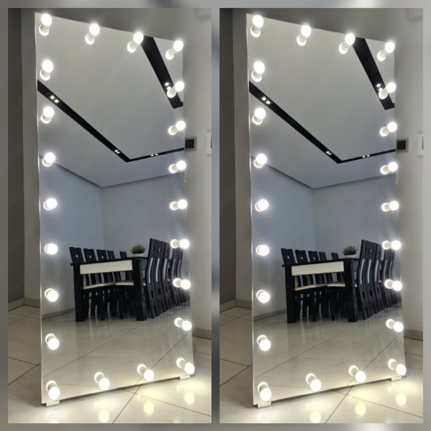 Lustro SILVER Hollywood 180x80 Makeup