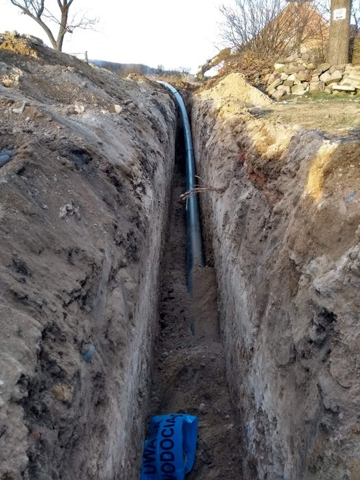 Przyłącza wodno-kanalizacyjne i serwis przydomowej oczyszczalni