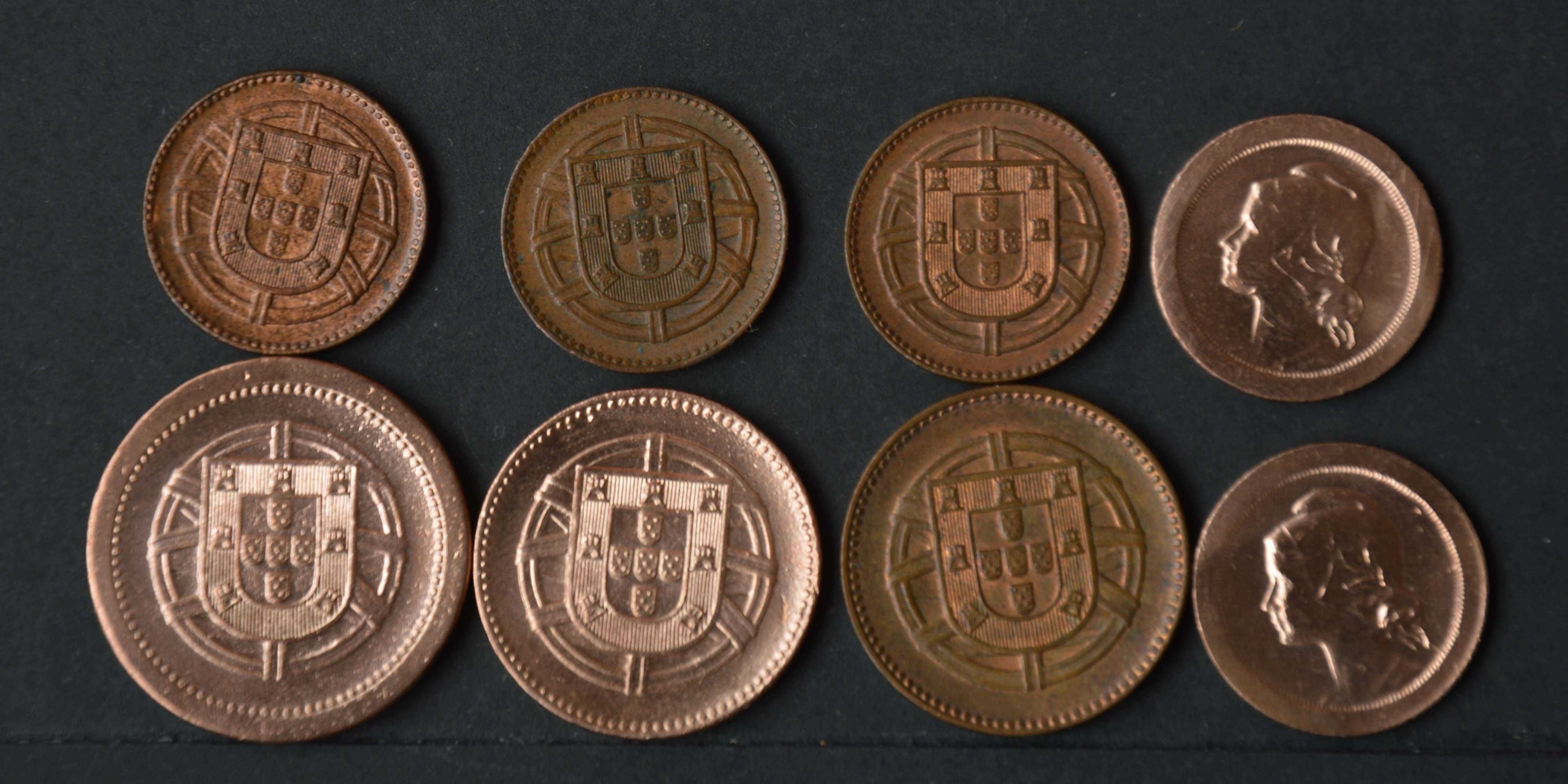 Portugal Lote com 8 moedas da 1ª república - olx X00006