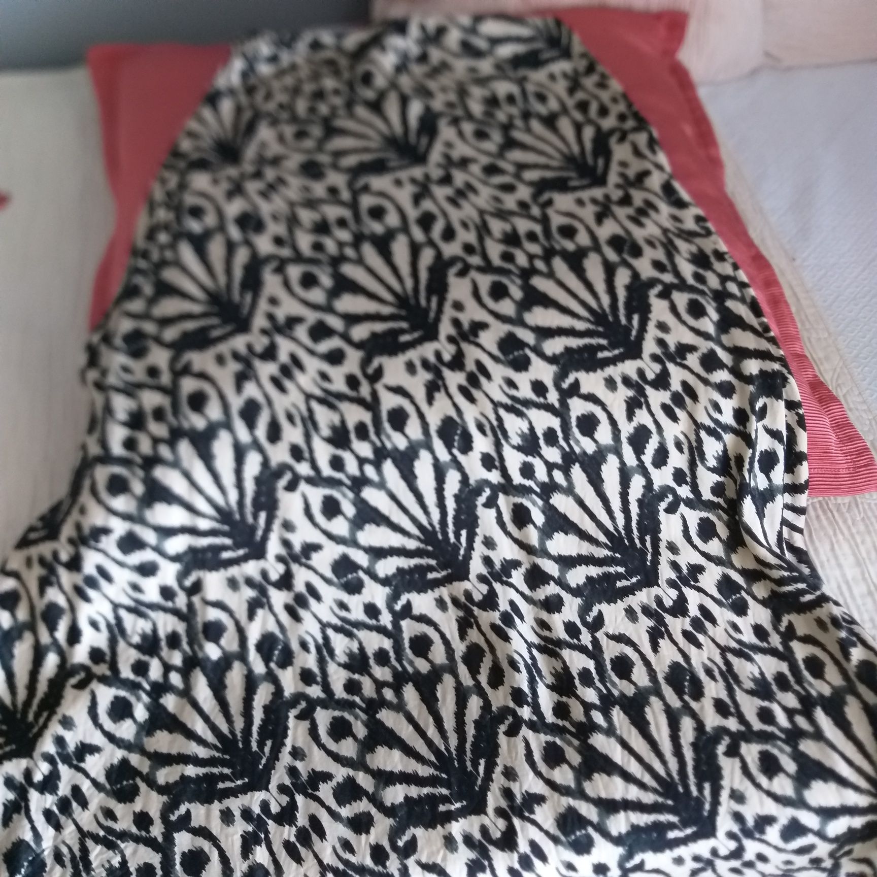 Saia midi estampada