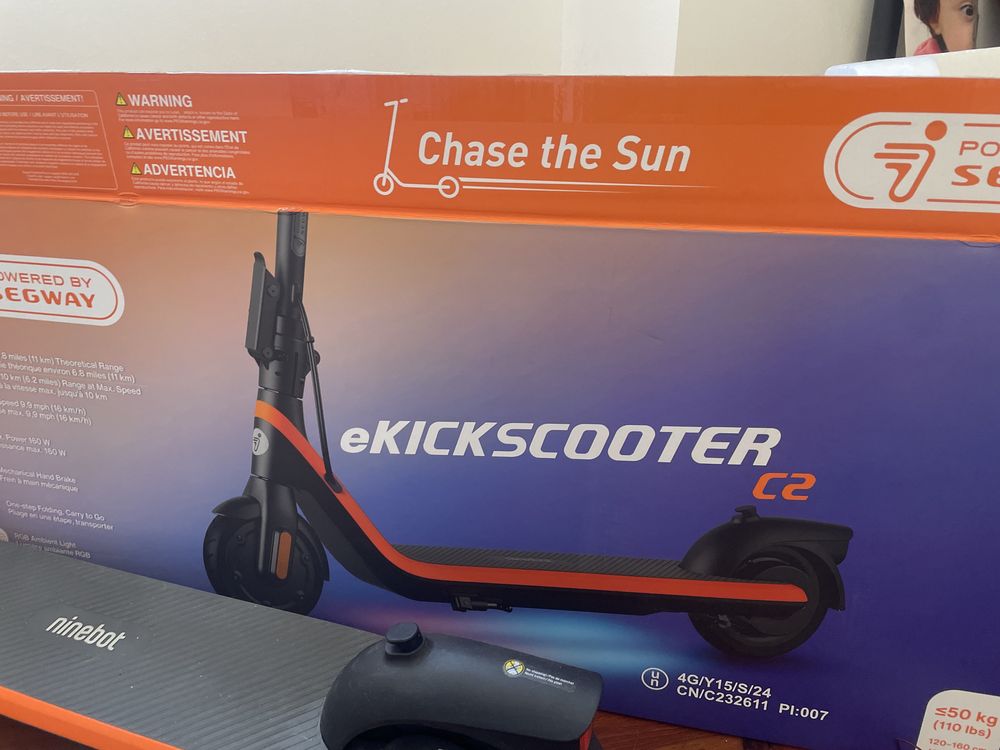 Trotinete elétrica ninebot c2 criança (8 a 14)