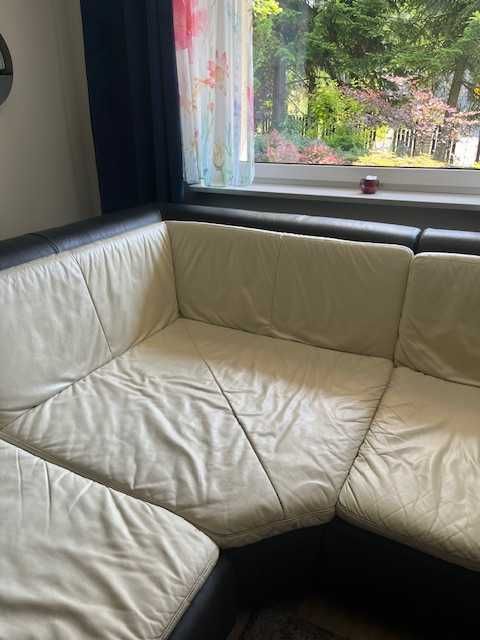 Narożnik skórzany duży,rogówka, 3m/3m