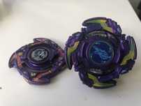 Beyblade fioletowy wolfburg i dragoon fantom