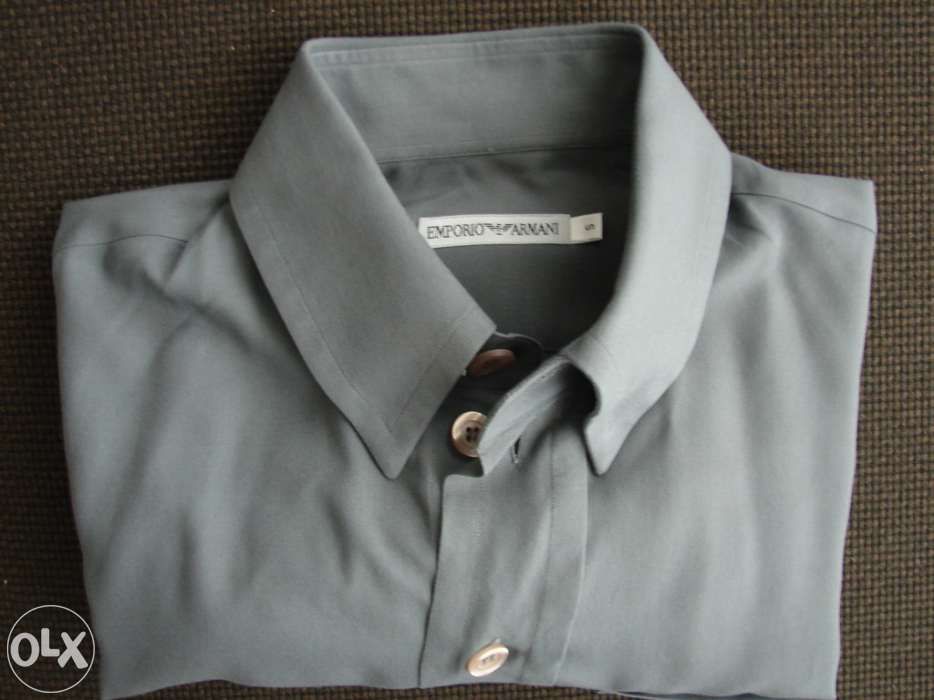 Camisa emporio armani, seda, nova, a estrear