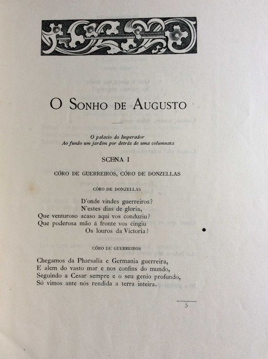 O sonho de Augusto. Traducção do Poema de Alfredo Musset, 1910.