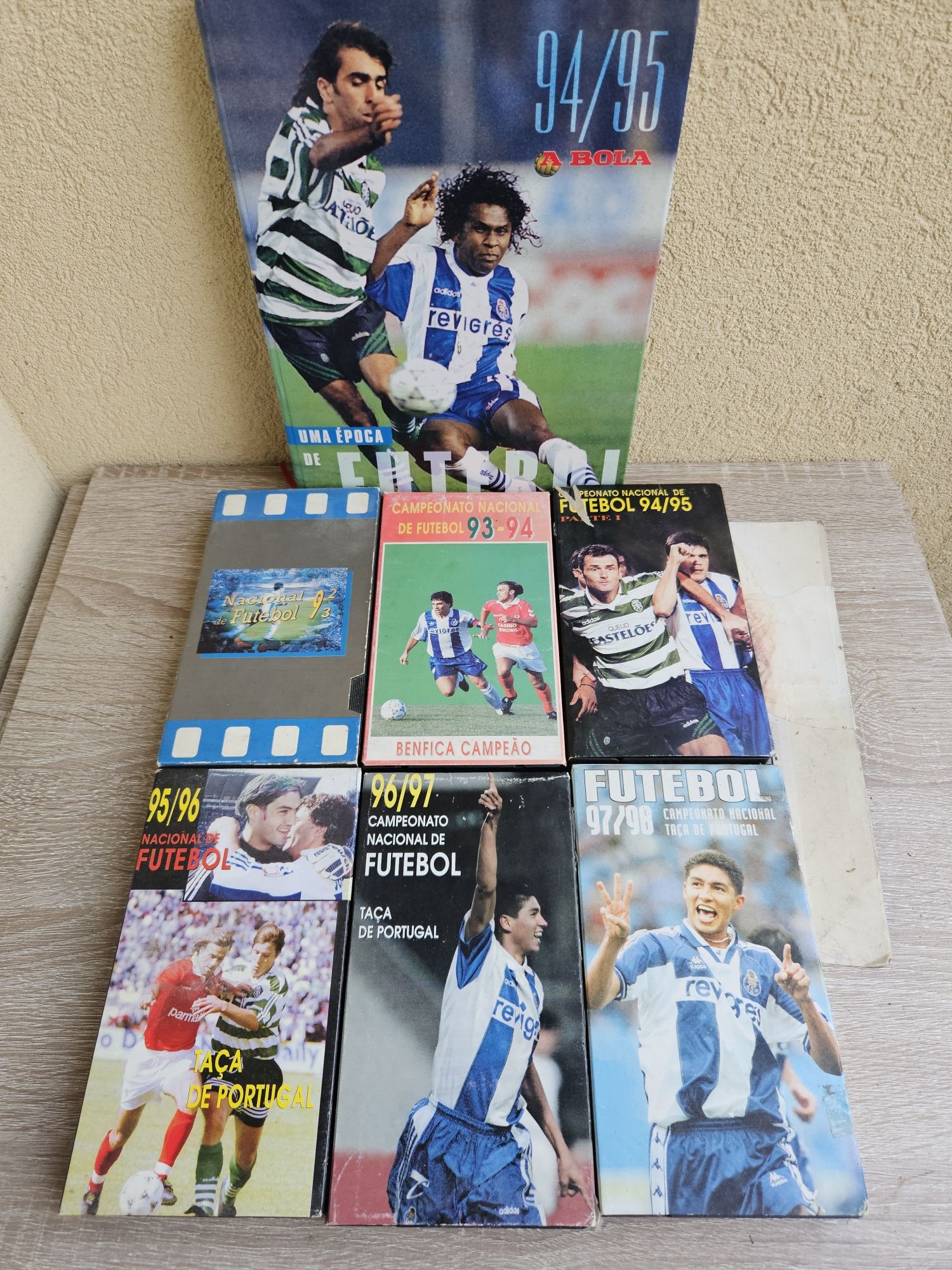 Portuguese Football vhs Lot + A Bola Magazine 94/95
