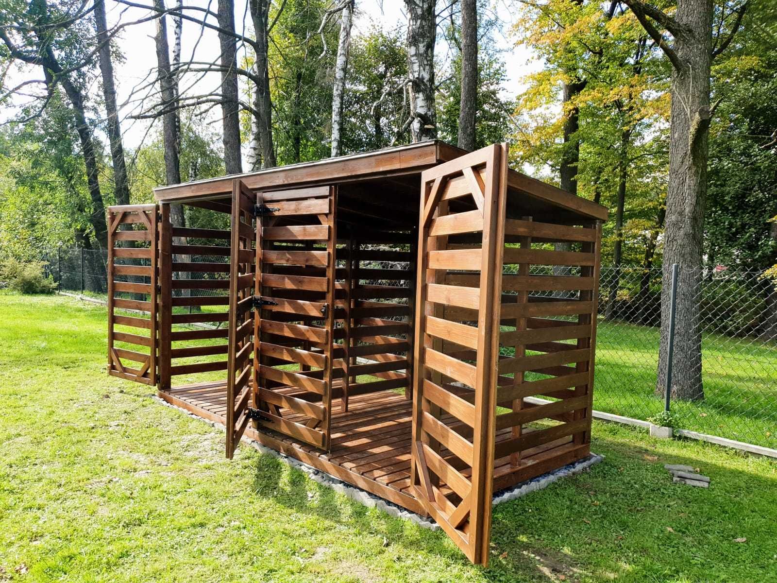 Dostępna od ręki! Drewutnia, 4x2m, składzik, drewno, domek ogrodowy