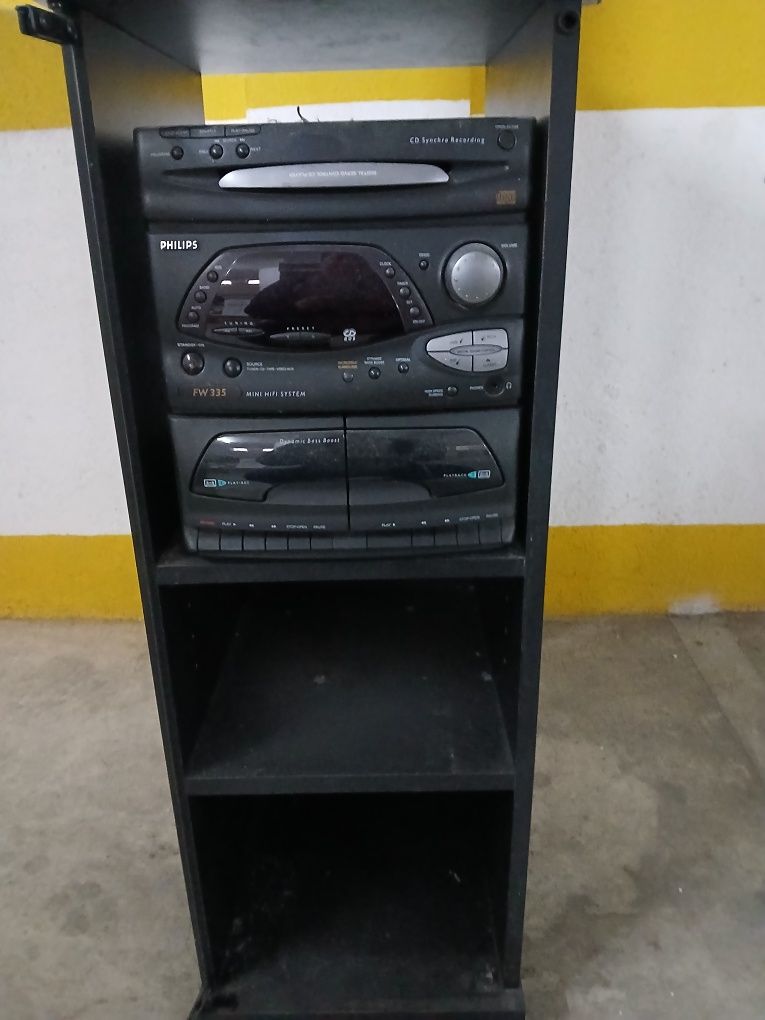 Aparalhagem philips antiga para cds e cassetes