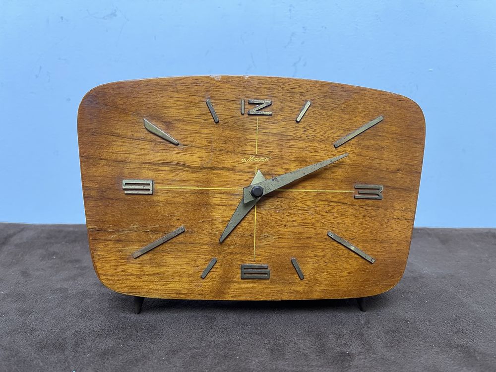Art Deco Majak Stary Drewniany Zegar Mechaniczny