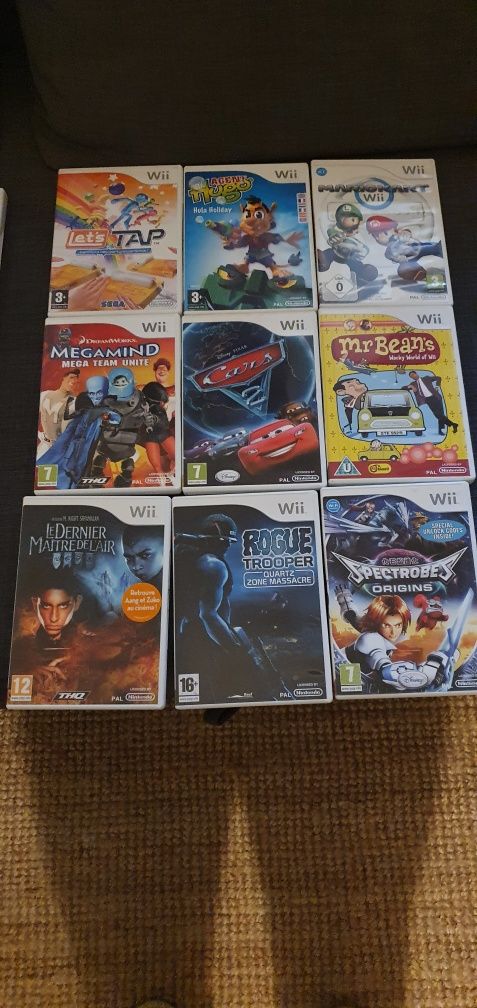 Vendo jogos da consola wii