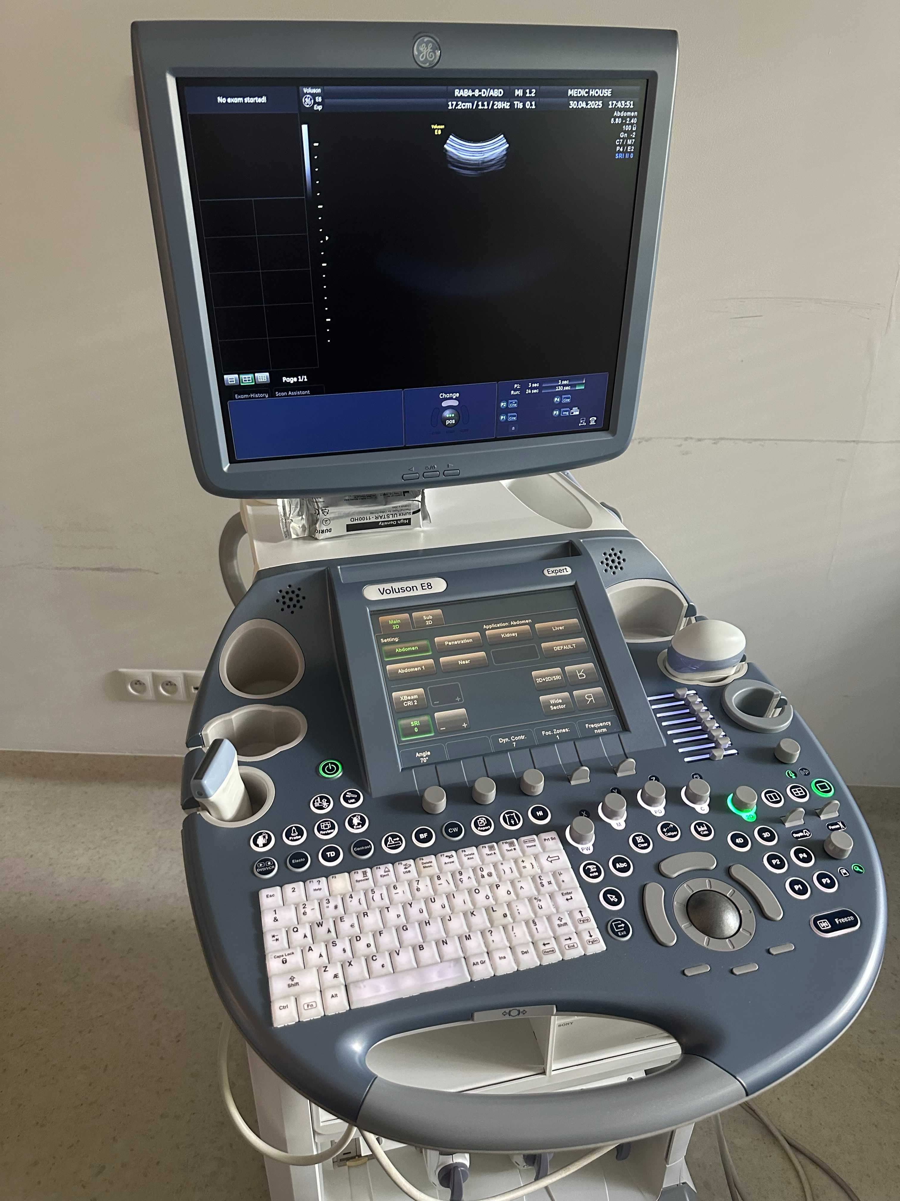 GE Voluson E8 Expert Aparat USG Ultrasonograf + Głowice