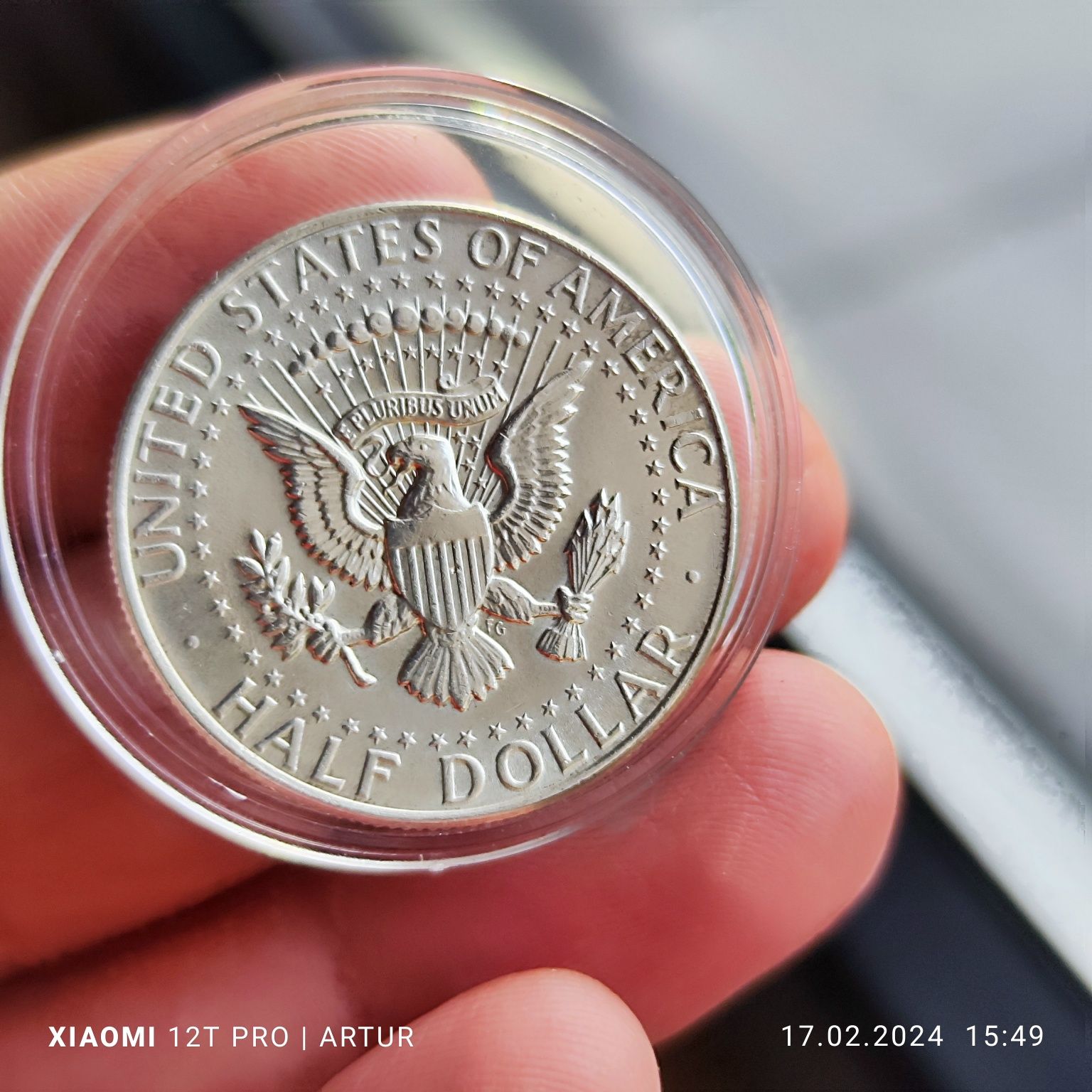 Half dolar Kennedy 1964 srebro