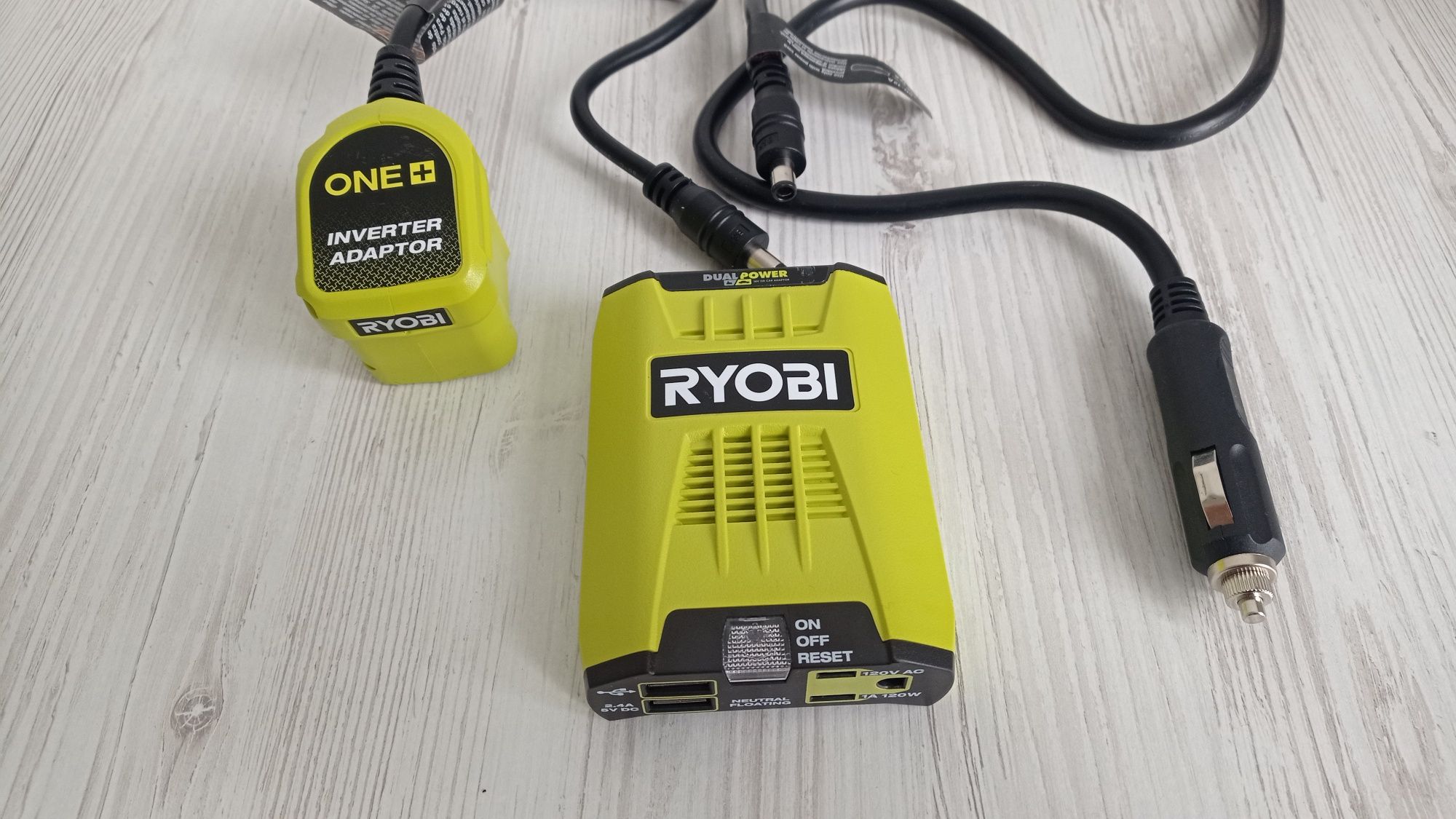 Інвертор Ryobi акумуляторний автомобільний 120ват Ріобі