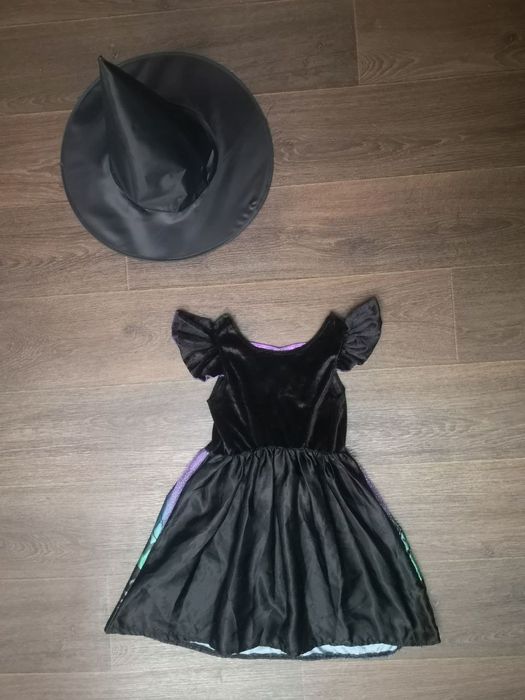 Карнавал маскарад костюм відьма капелюх ковпак хеловін 5 6 років