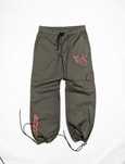 Ed Hardy zielone khaki spodnie wyszywane S logo