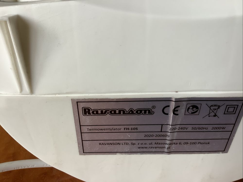 Termowentylator Ravanson