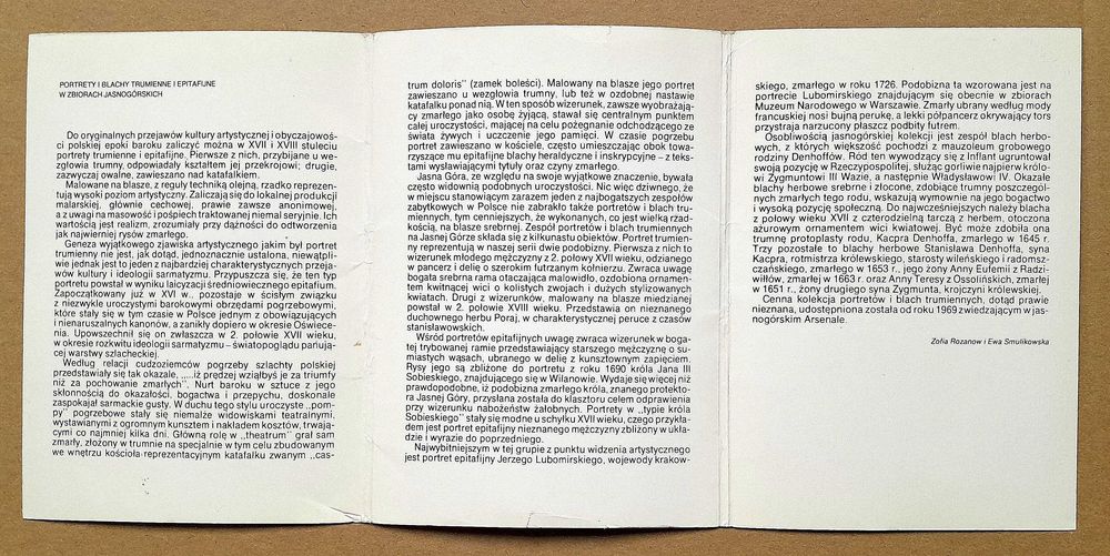 Portrety i blachy trumienne i epitafijne zestaw 9 pocztówek w obwoluci