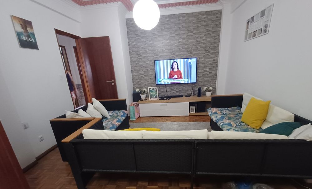 Sofa de jardim e sala, forma em L