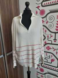 Sweter sweterek paski suwak XXL 3XL 46 44