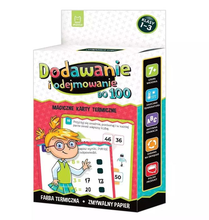 Dodawanie i odejmowanie do 100 Magiczne karty. Aksjomat. Nowy Produkt
