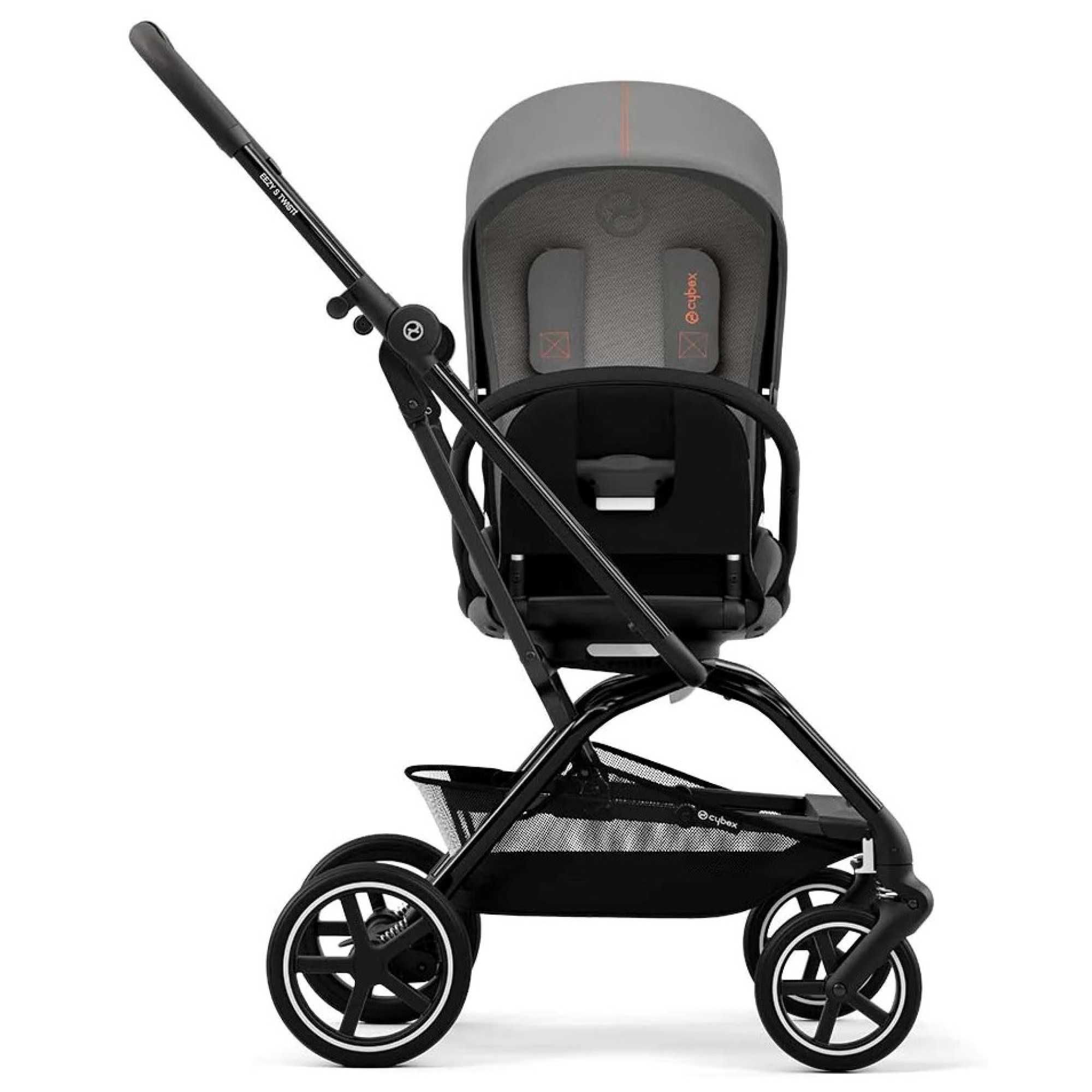 Cybex Eezy S Twist + 2 Lava Grey Blk Leather Wózek Spacerowy *NOWE*