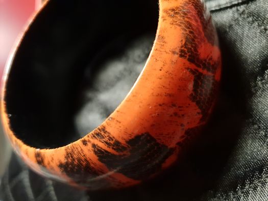 Bransoleta SOLAR koronka wąż ruda