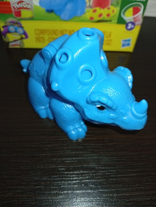 Ciastolina play-doh niebieski dinozaur mini zestaw