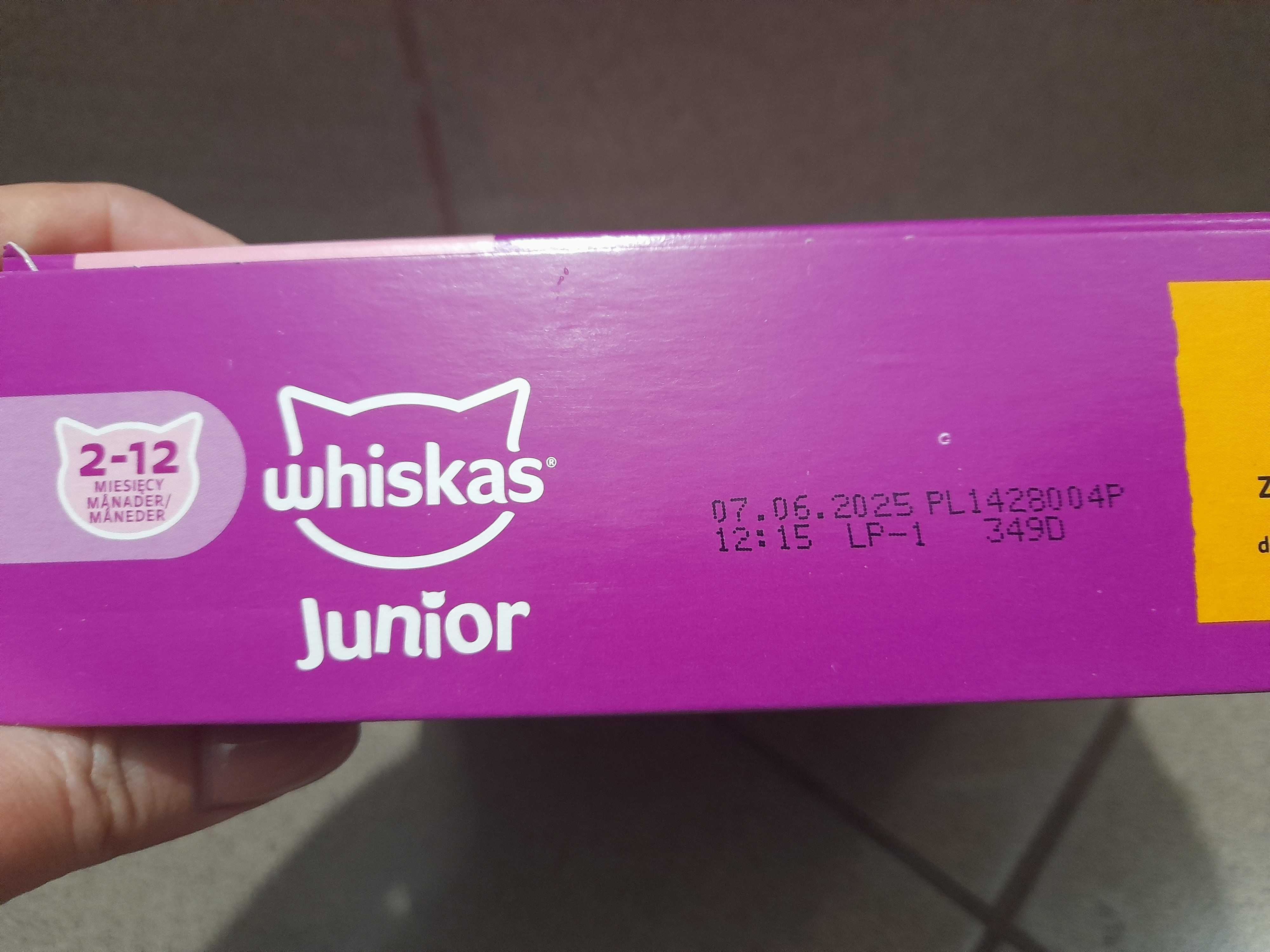 Sucha karma Whiskas Junior z kurczakiem 800g x3