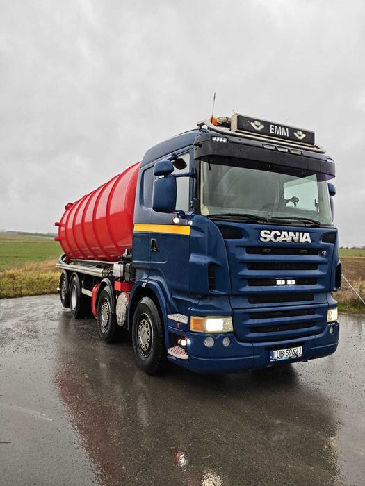 Scania r500v8 asenizacyjny, nowa zabudowa REZERWACJA DO 31,10