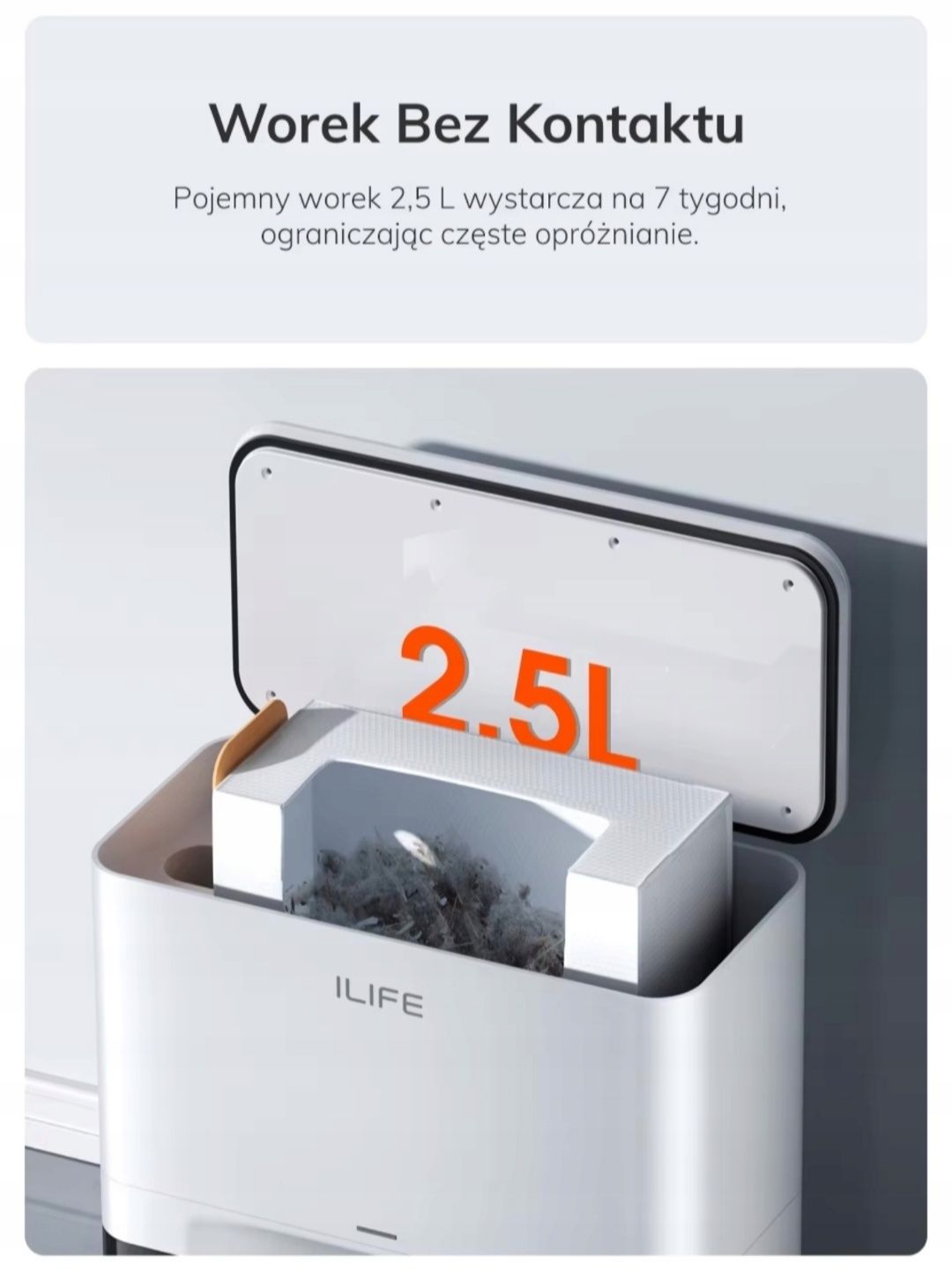ILife a30 pro Odkurzacz samojezdny ze stacją i funkcja mopowania